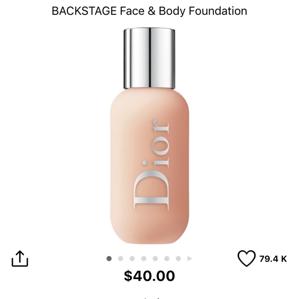 Dior backstage foundation